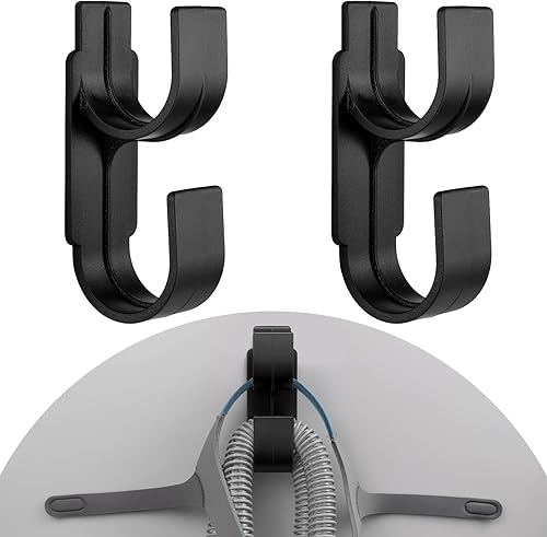 Paquete de 2 ganchos de manguera CPAP Gancho para máscara CPAP antidesenganche y soporte de tubo CPAP, organizador de manguera CPAP antideslizante