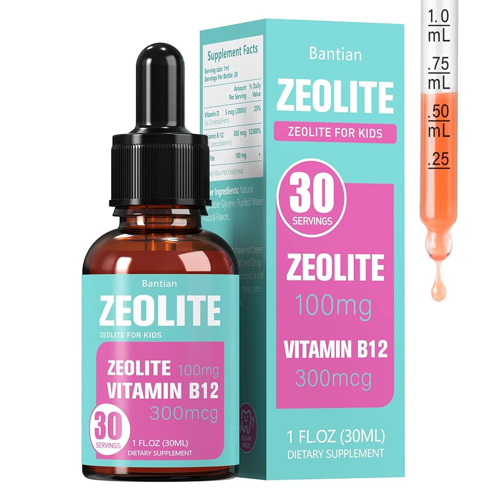 Zeolite Detox for Kids-Detox & Cleanse, Liquid Drops with