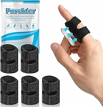 5 Pezzi Tutore Dito, Tutore Dito a Scatto, Stecca Dito Mano Regolabile, Supporto di Mano Splint Dito per Allevia il Dolore, Tendinite, Artrite, Sloga Guida per le dita