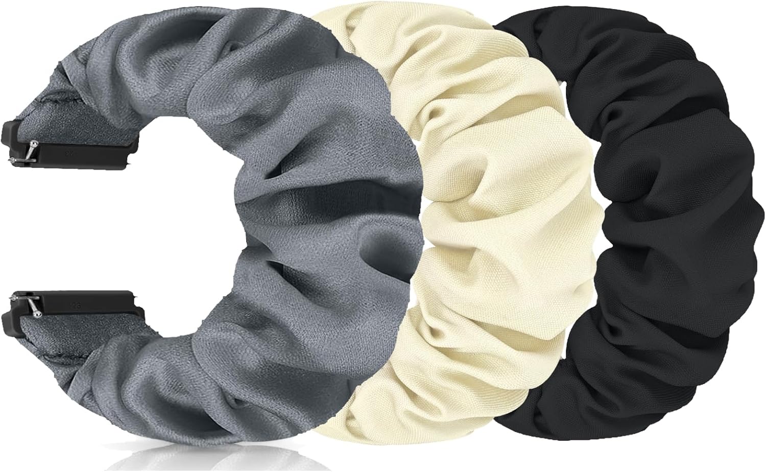 Amazon.co.jp: FTYQUEE シュシュウォッチバンド 16mm 18mm 19mm 20mm