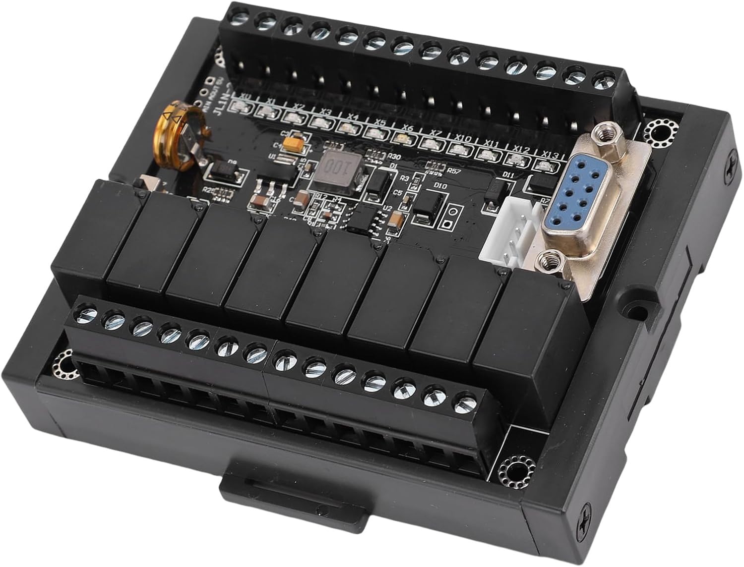 Eujgoov PLC Control Board Industrial Automation Programmable Logic Controller Module with 32Bit MCU Super Encryption for Work2 Software