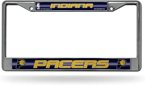 Vista 31 de NBA Bling Chrome License Plate Frame with Glitter Accent