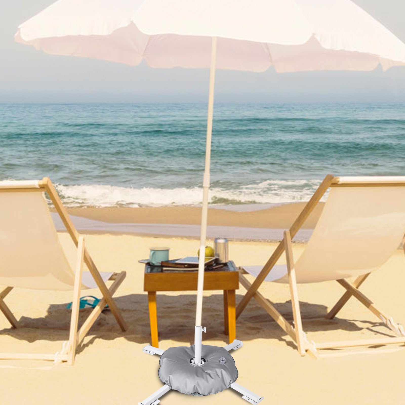 Supporto per ombrellone, supporto per ombrellone da prato, base per ombrellone, resistente spina ad anello, supporto pieghevole per ombrellone da spiaggia, ombrellone, ombrellone da giardino