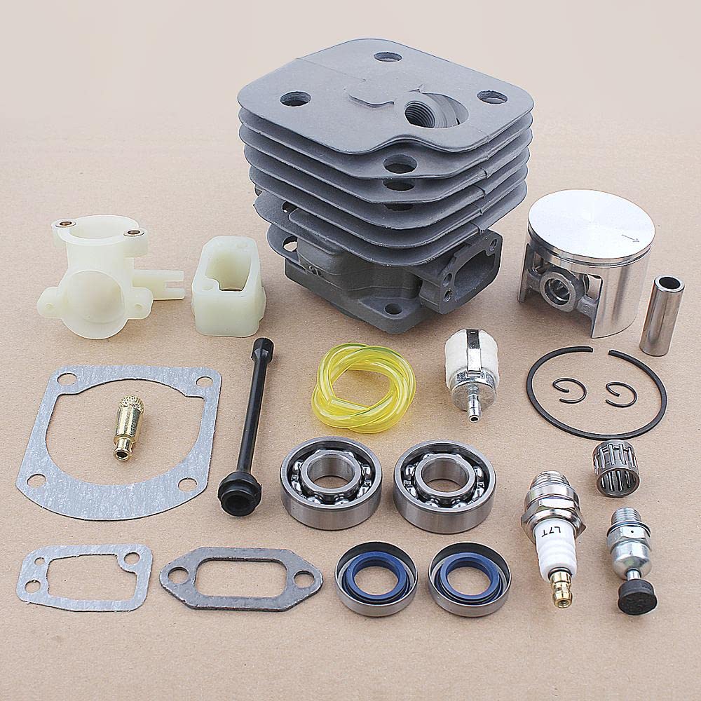 Zestaw tłoka cylindra o dużej średnicy 52 mm pasuje do piły łańcuchowej 162 266 266SE 501 68 55-71 W Zestaw cylindra Zestaw big bore do motocykla