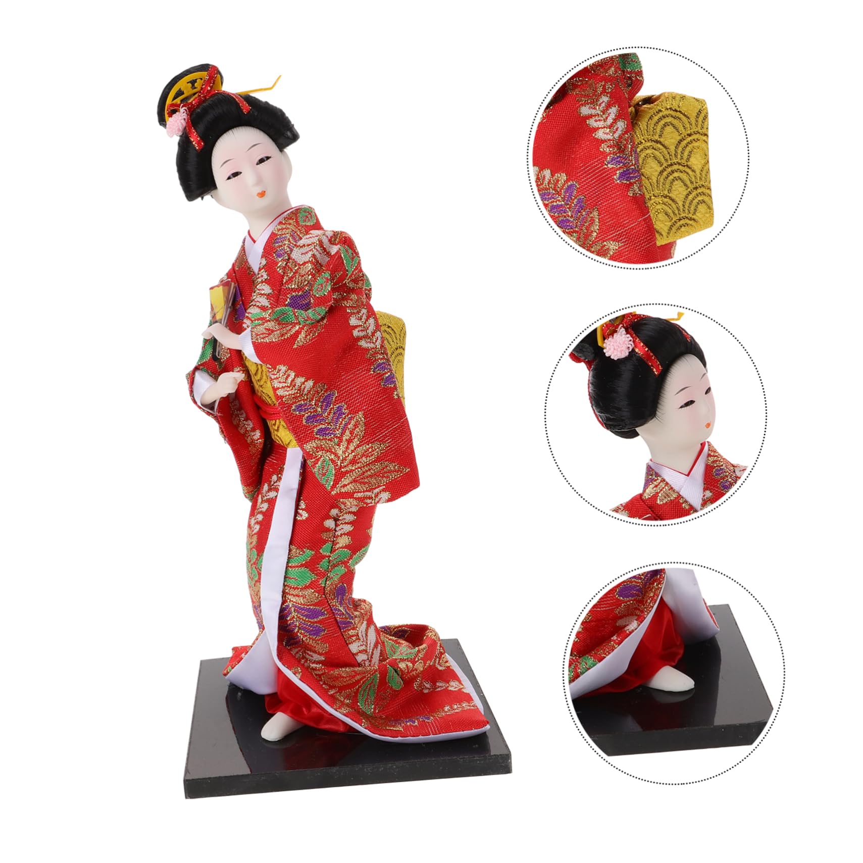 Adorno De Muñeca Kimono Japonesa Decoración De Mesa De Fiesta y Escritorio