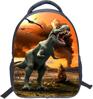 Mochila de dinossauro 3D para meninos, mochila escolar infantil 3D dinossauro desenho animal mochila escolar infantil (003)