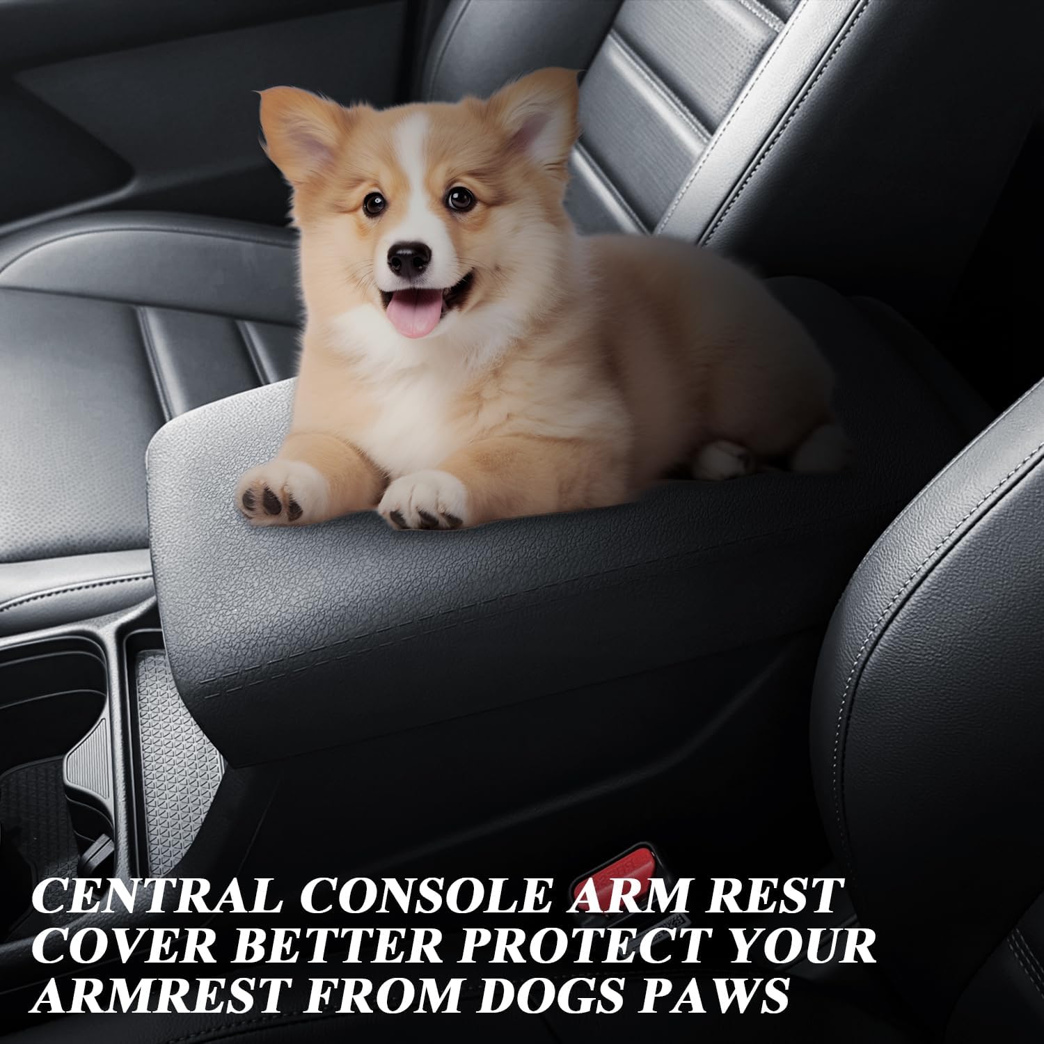 BIBIBO for 2025 2026 Honda CRV Center Console Cover 2023-2026 Honda CR-V (LX/EX/Sport Hybrid/EX-L/TrailSport Hybrid/Sport-L Hybrid) Silicone Arm Rest Cover w/Hidden Storage Box Secret Compartment