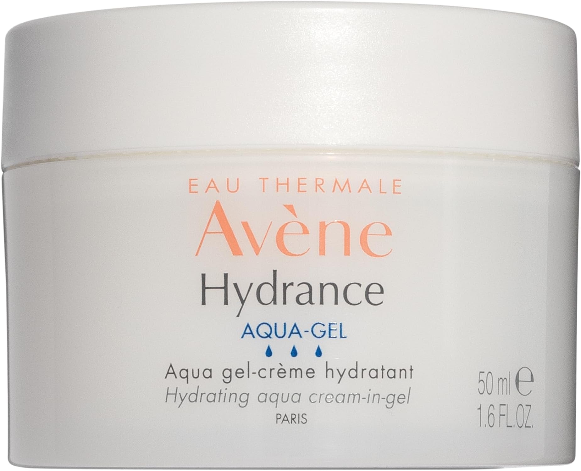 Eau Thermale Avène Hydrance Aqua-Gel, Hydrating And Mattifying Cream-In-Gel, For Sensitive Skin, 1X 50Ml Pot