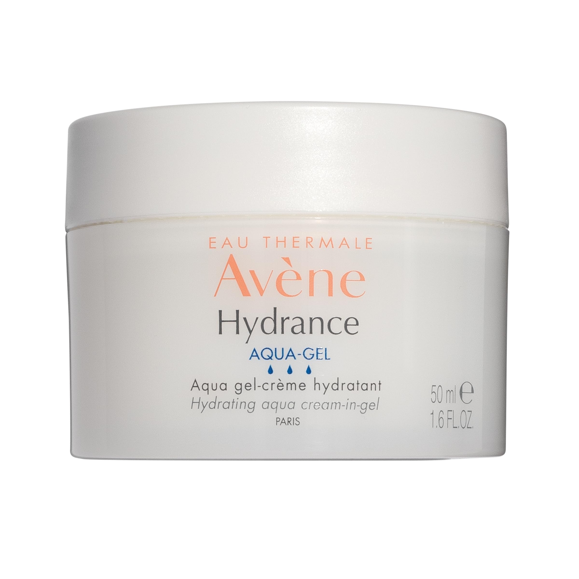 Eau Thermale Avène Hydrance Aqua-Gel, Hydrating And Mattifying Cream-In-Gel, For Sensitive Skin, 1X 50Ml Pot