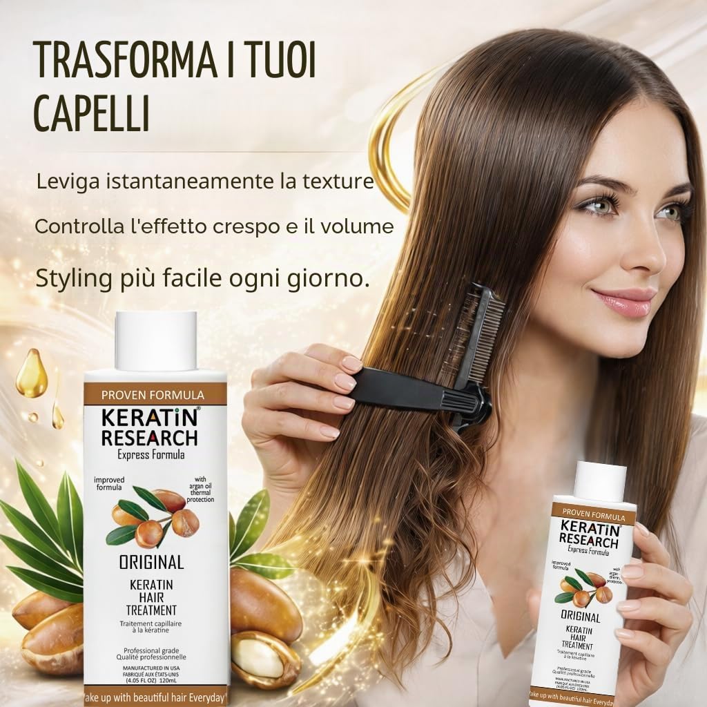 Complesso kit brasiliano, trattamento di cheratina, risultati professionali, leviga istantaneamente i capelli lisci senza crespi con olio di argan, cheratina senza formaldeide a casa, 3-6 mesi