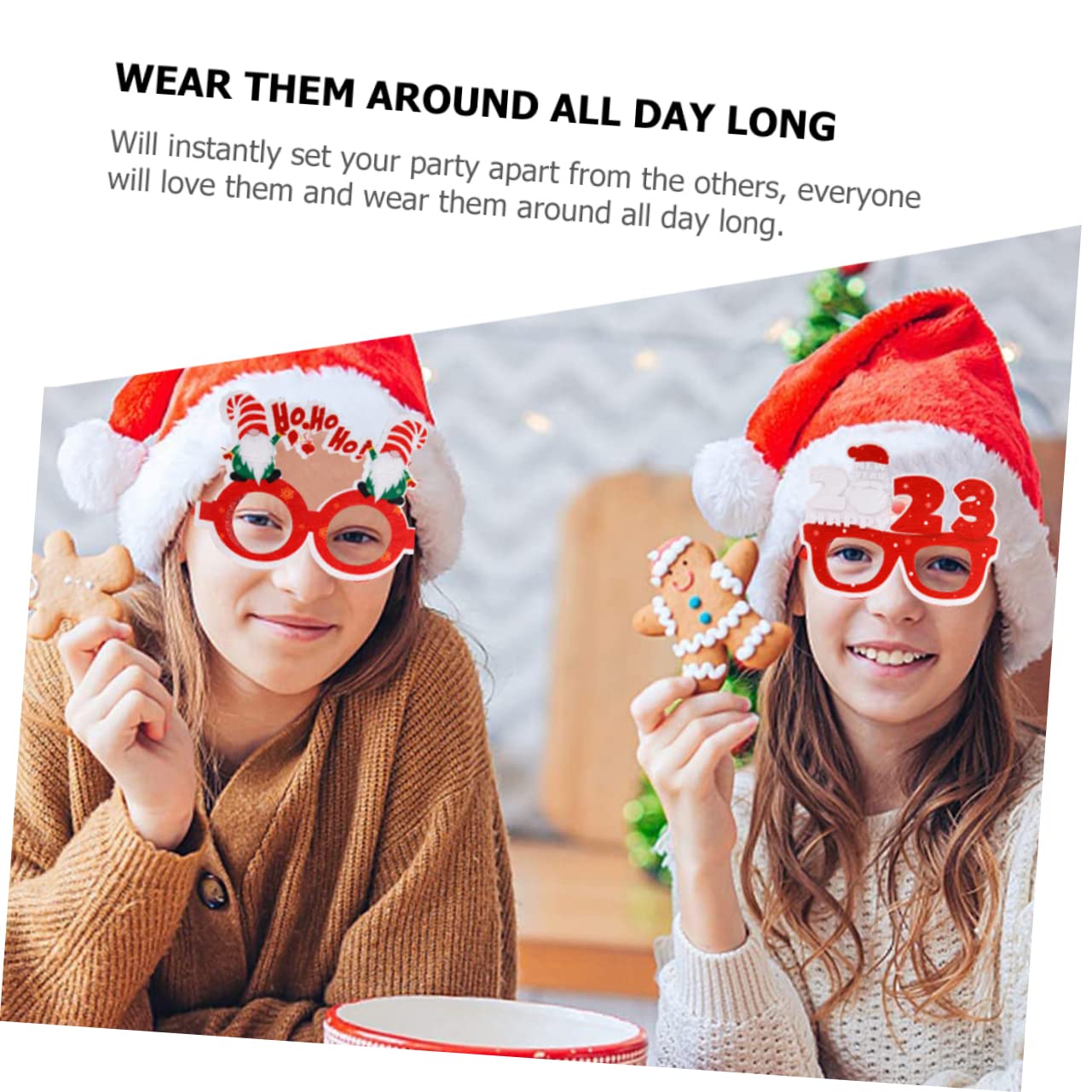 Amosfun 18stücke Teiliges Weihnachtsbrillen Lustige Partybrillen Filz Für Festliche Anlässe Für Und Feiern Weihnachts-Accessoires