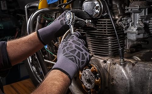 Miniatura 7 de Boss Guante de trabajo sumergido de látex de espuma micro armadura de agarre táctil, carcasa de nailon, resistente al agua, resistente a la abrasión