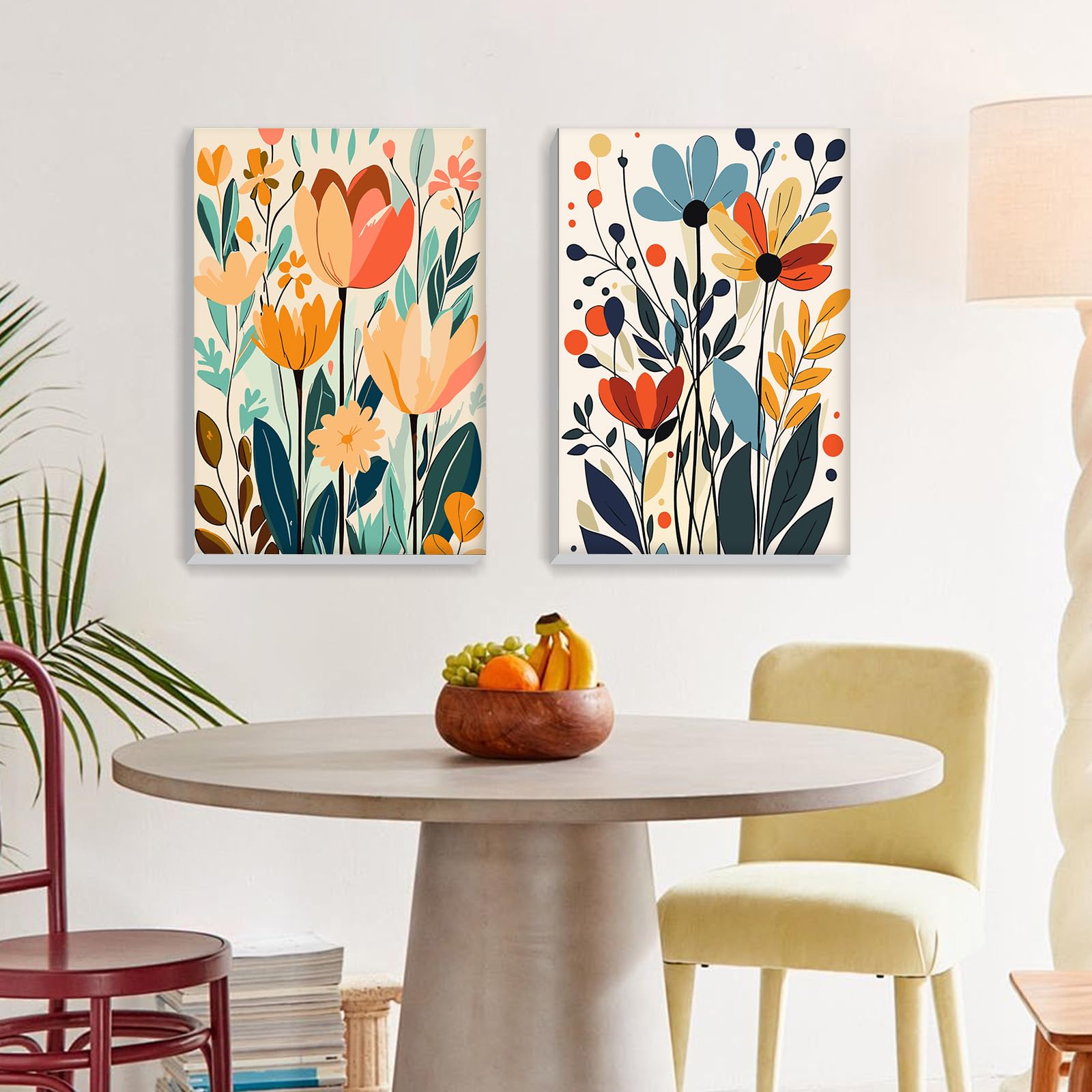 Pack De 2 Kits De Pintura Por Números Para Adultos – Paisajes Con Marco – Lienzo De 20x30cm, Pinturas Acrílicas Y Pinceles – Decoración DIY Para El Hogar
