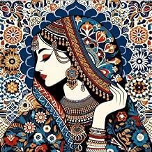 TULIP N TURTLE MASTANI DIY Acrylic Paint by Number Kit for Adults Beginner Canvas Painting by Number Acrylic Painting. Wall Decoration DIY Painting Kit for Adults