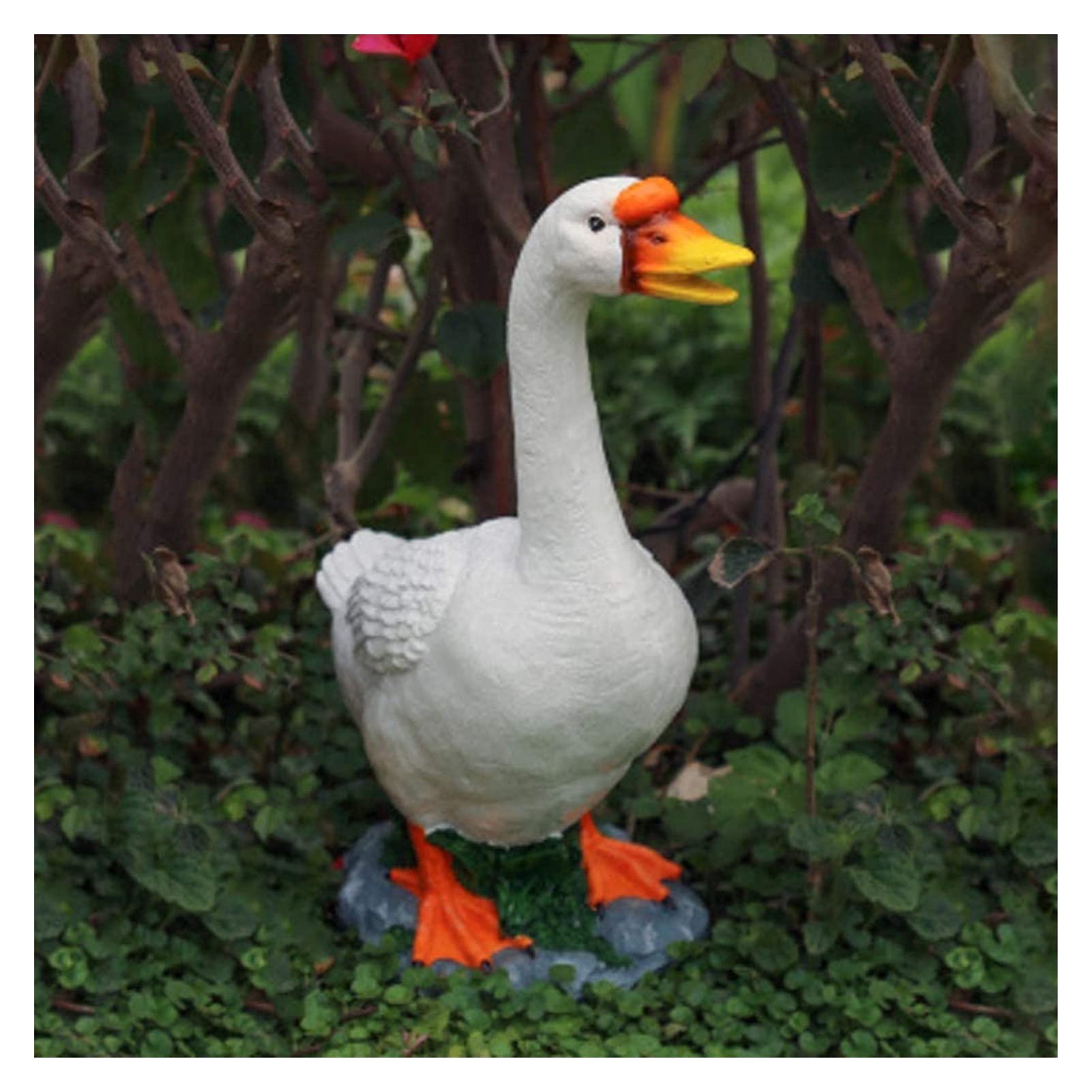 Garden Statue Animal Sculpture Outdoor Decor Gift Resin Garden Patio Statues Decor Outdoor Realistically Animal Sculptures Lawn Backyard Home Decor Ornaments Yard Art Figurines(B,23x14x36cm(9x6x14inch