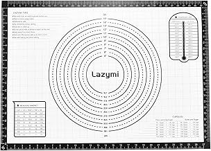 Large Non-Stick Baking Mat, Silicone, Non-Slip Dough Mat, Rolling Mat, Silicone Mat, Baking Film, Baking Paper, Work Mat with Measurement 71 x 51 cm for Fondant, Pizza, Bread Mat, BPA Free