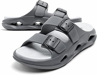 DOCTOR HEALTH SUPER SOFT Men EVA Double Strap Sandals | Adjustable Buckle Comfort Slides | Lightweight Anti-Slip Casual Sa Price In India