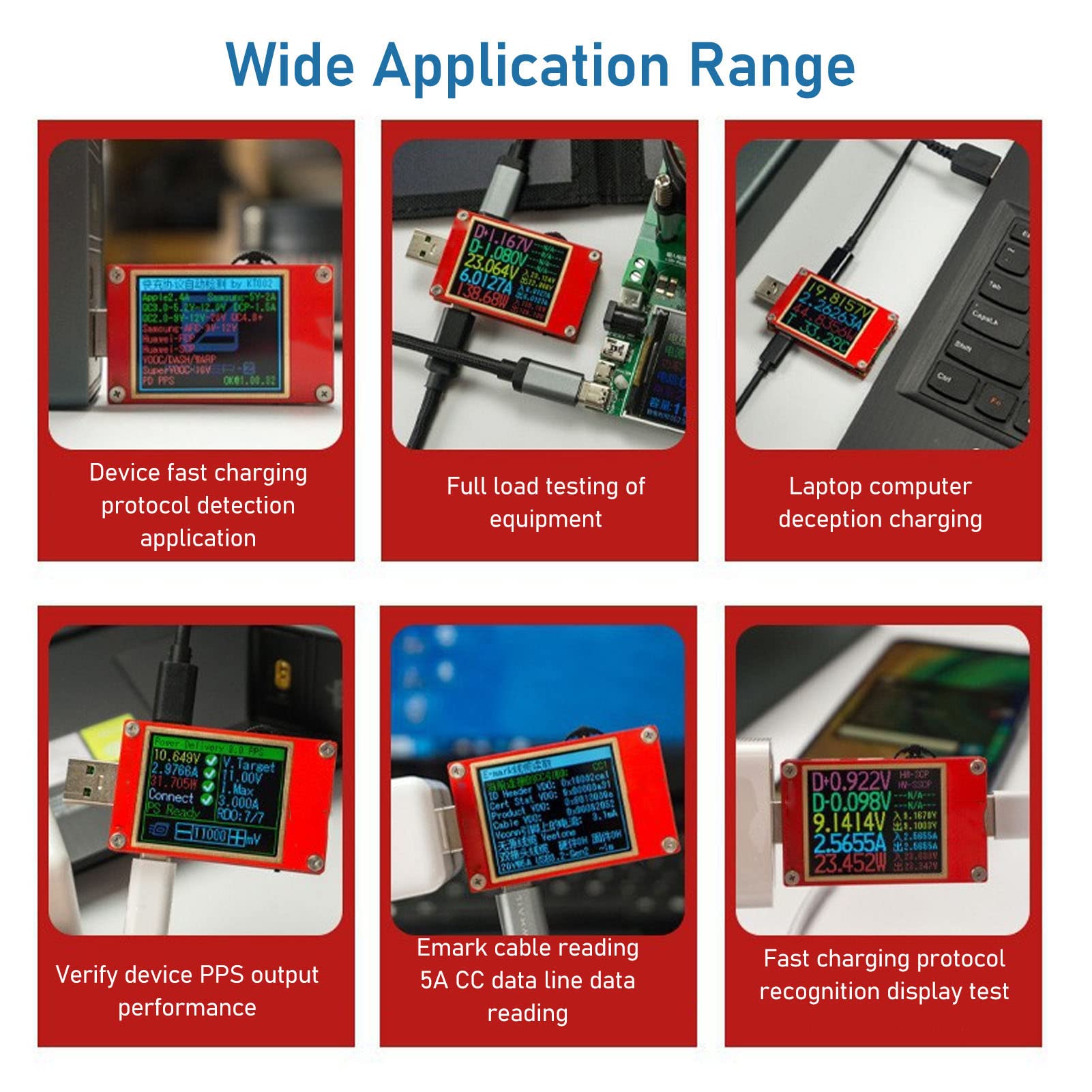 Tester Miernika USB PD Dynamiczne Monitorowanie Tester Napięcia i Pojemności Prądu Ładowarka Lekarz Kontroler Akumulatora USB Woltomierz Spustowy Amperomierz Multimetr Szybkie ładowanie ze Stali Nierd