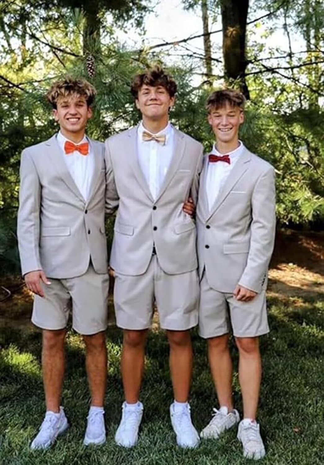 Boys Short Suit Slim Fit 2 Pieces Kids Summer Beach Wedding Prom Tuxedo Suits Jacket Shorts Set