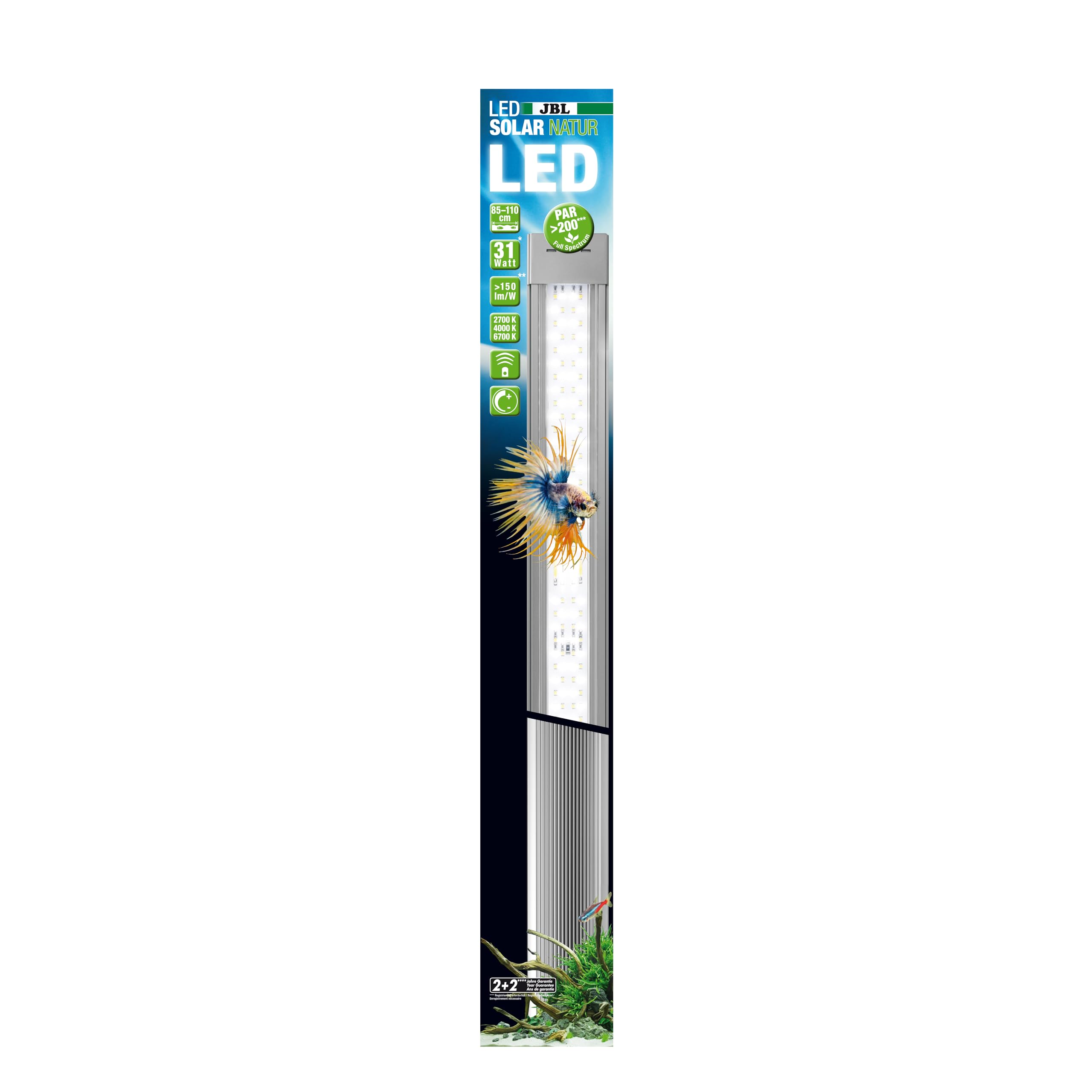 Image secondaire de Rampe LED JBL SOLAR Natur 31W Gen 2 pour Aquariums