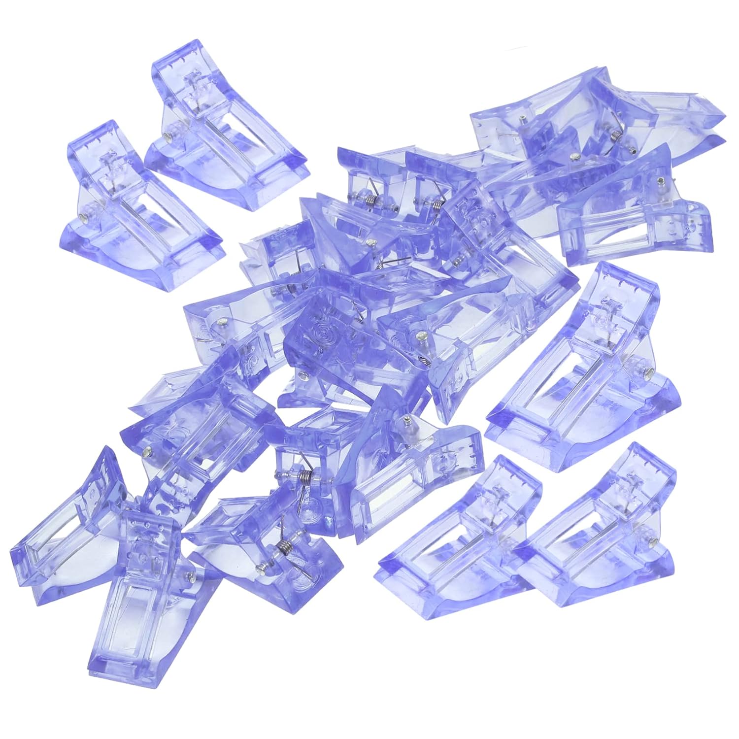 CALLARON 20pcs Nail Extension Clips Durable Finger Extension Clips for Quick Building Nail Art Comfortable and Practical for Manicure and Salon Use