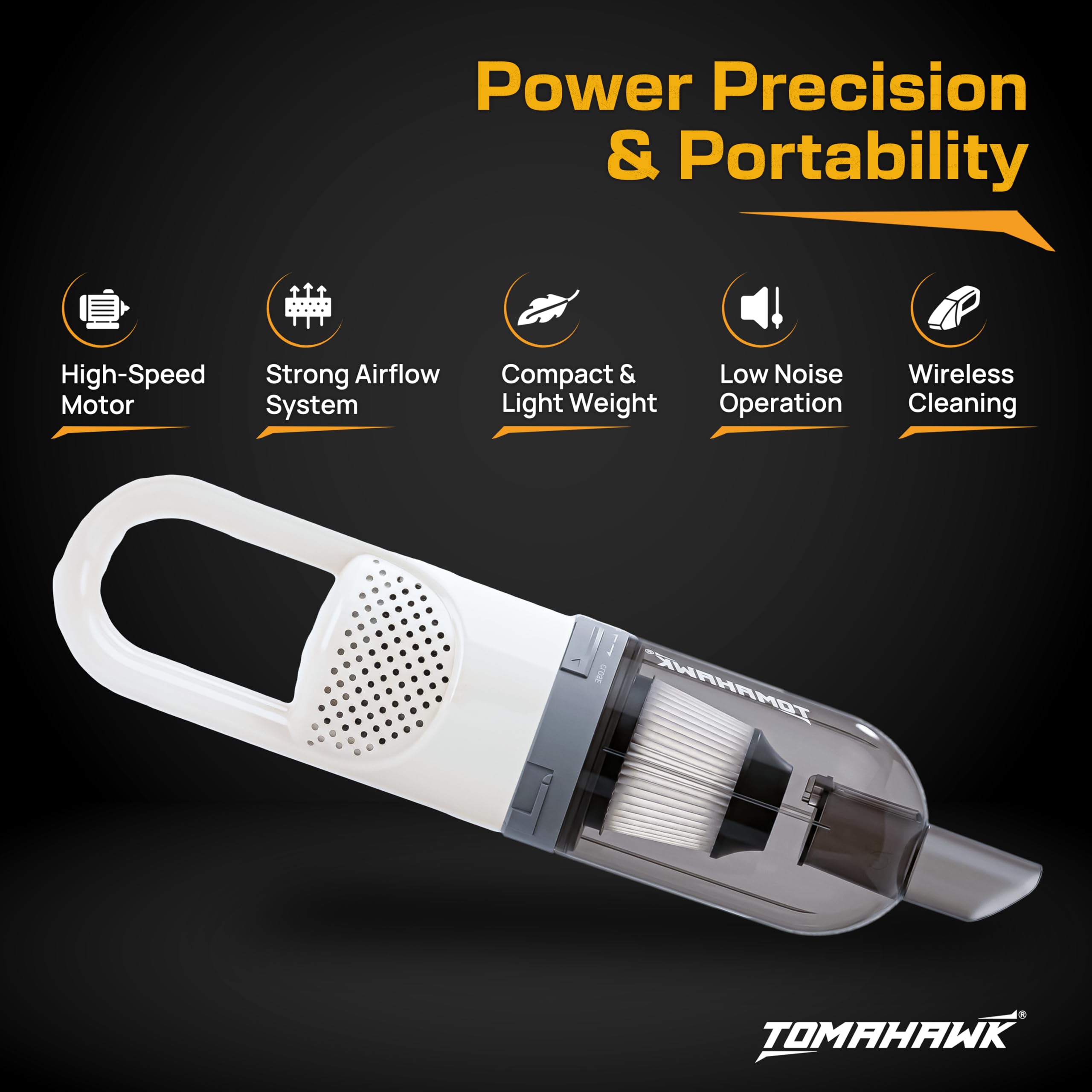 Tomahawk TCV-360 Cordless Vacuum - Powerful & Quiet -3 Tomahawk TCV-360 Cordless Vacuum - Powerful & Quiet -3