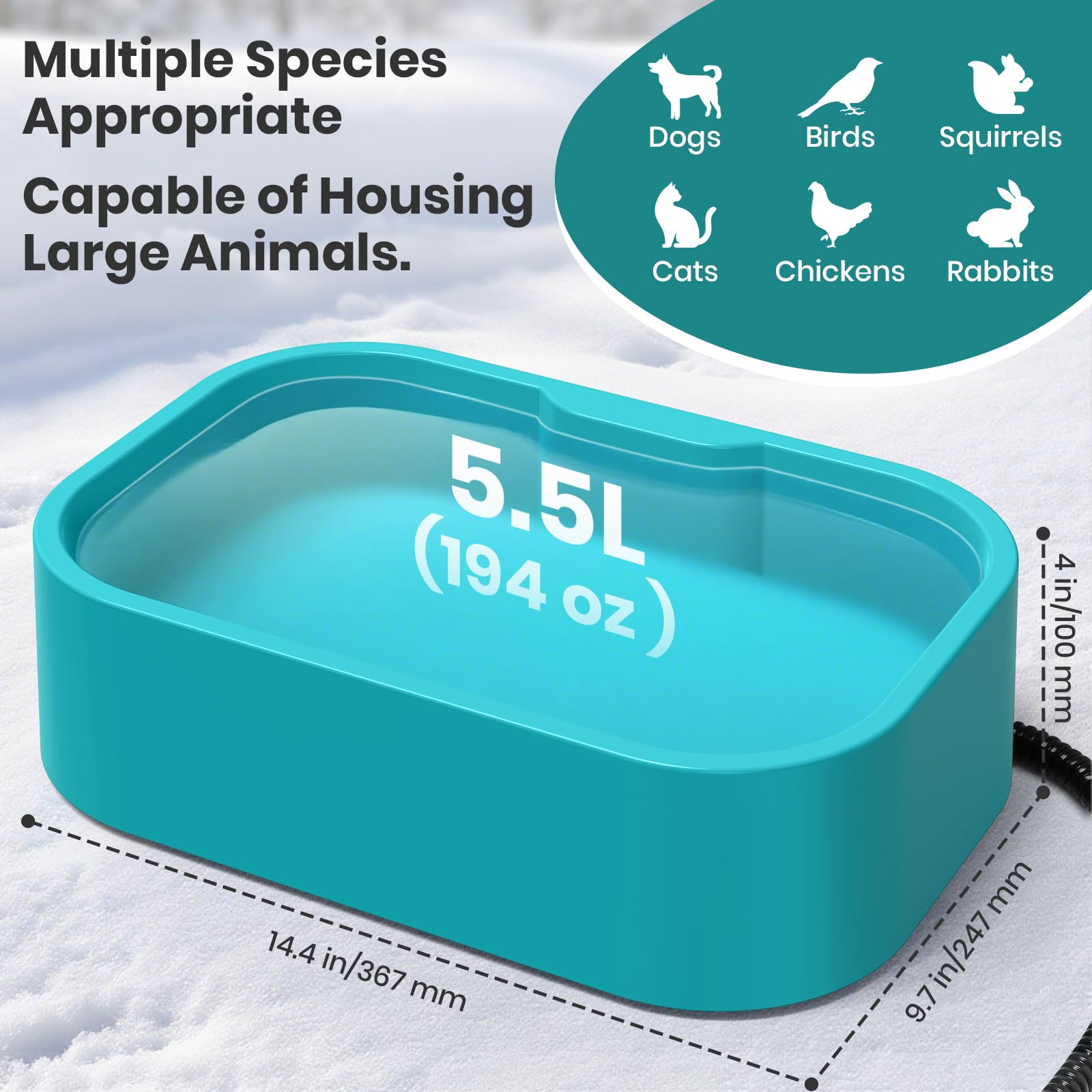 IPOW Gamelles de voyage pour chien Bleu