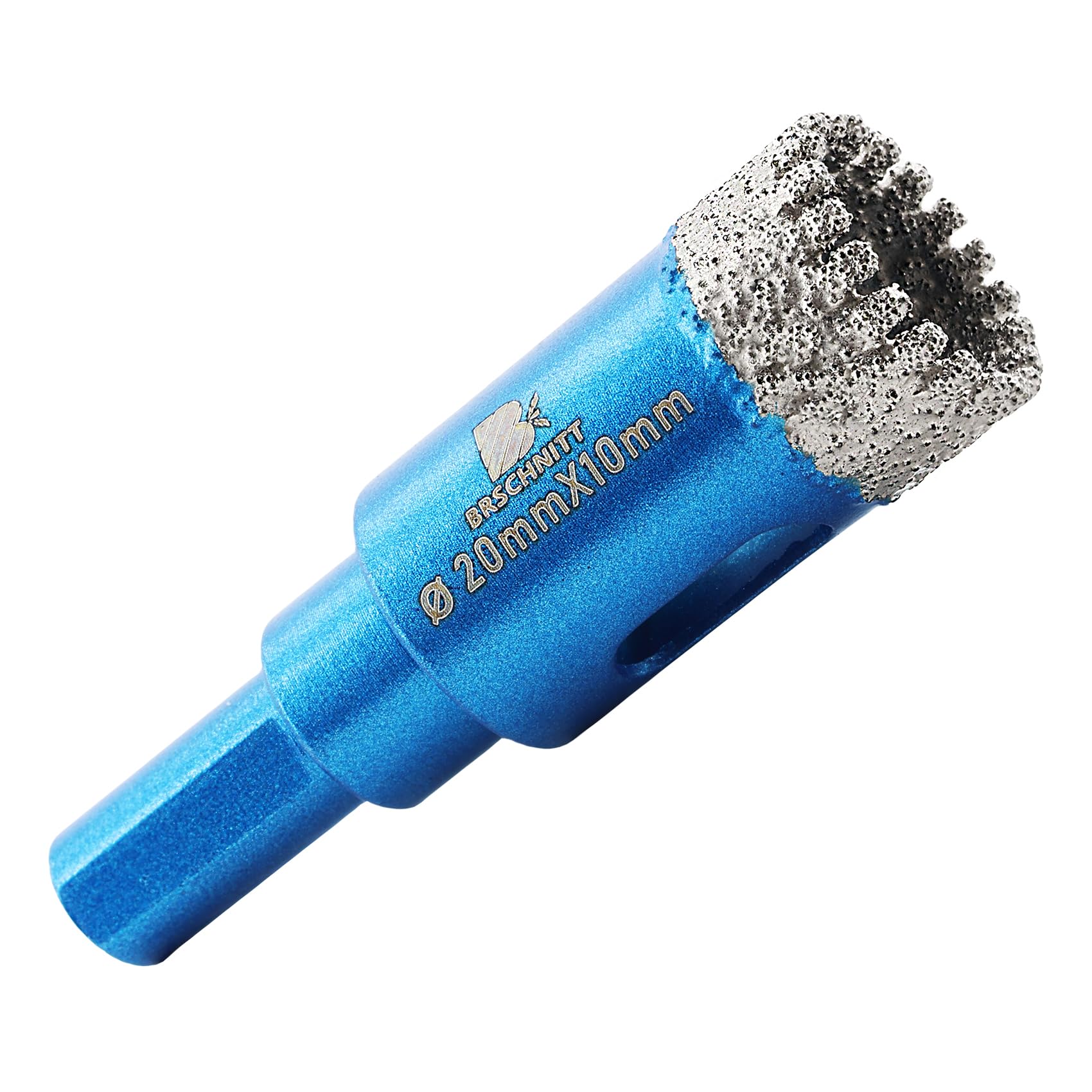 Dry Diamond Core Drill Bit Set,BRSCHNITT 20mmDiamond Hole Saw Core Drill Bit with Triangle Shank for Porcelain Tile Ceramic Stone Granite Marble — image 1