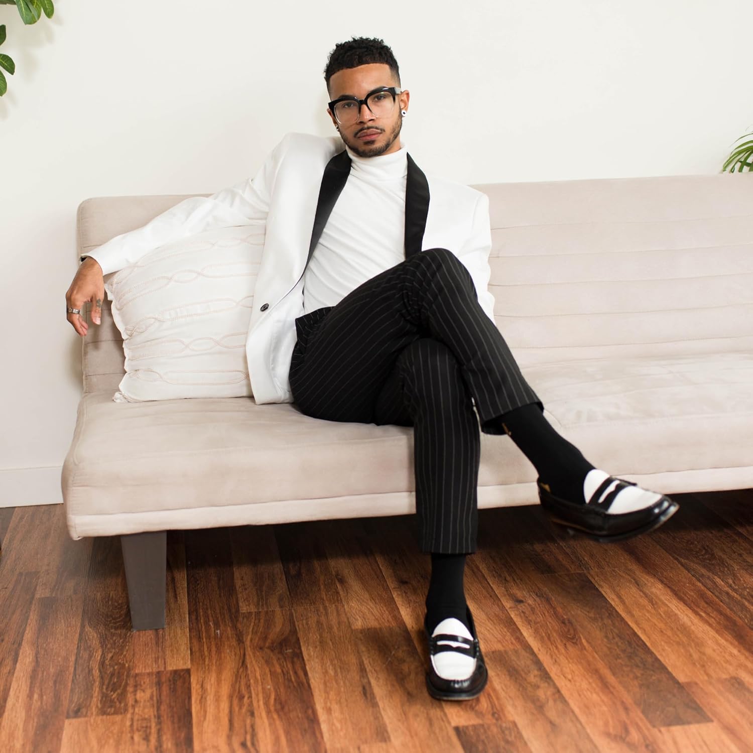 Men’s Cotton Crew Dress Socks – Ultra-Soft, Breathable, Formal Wear – GoldBlack Classic - Image 8