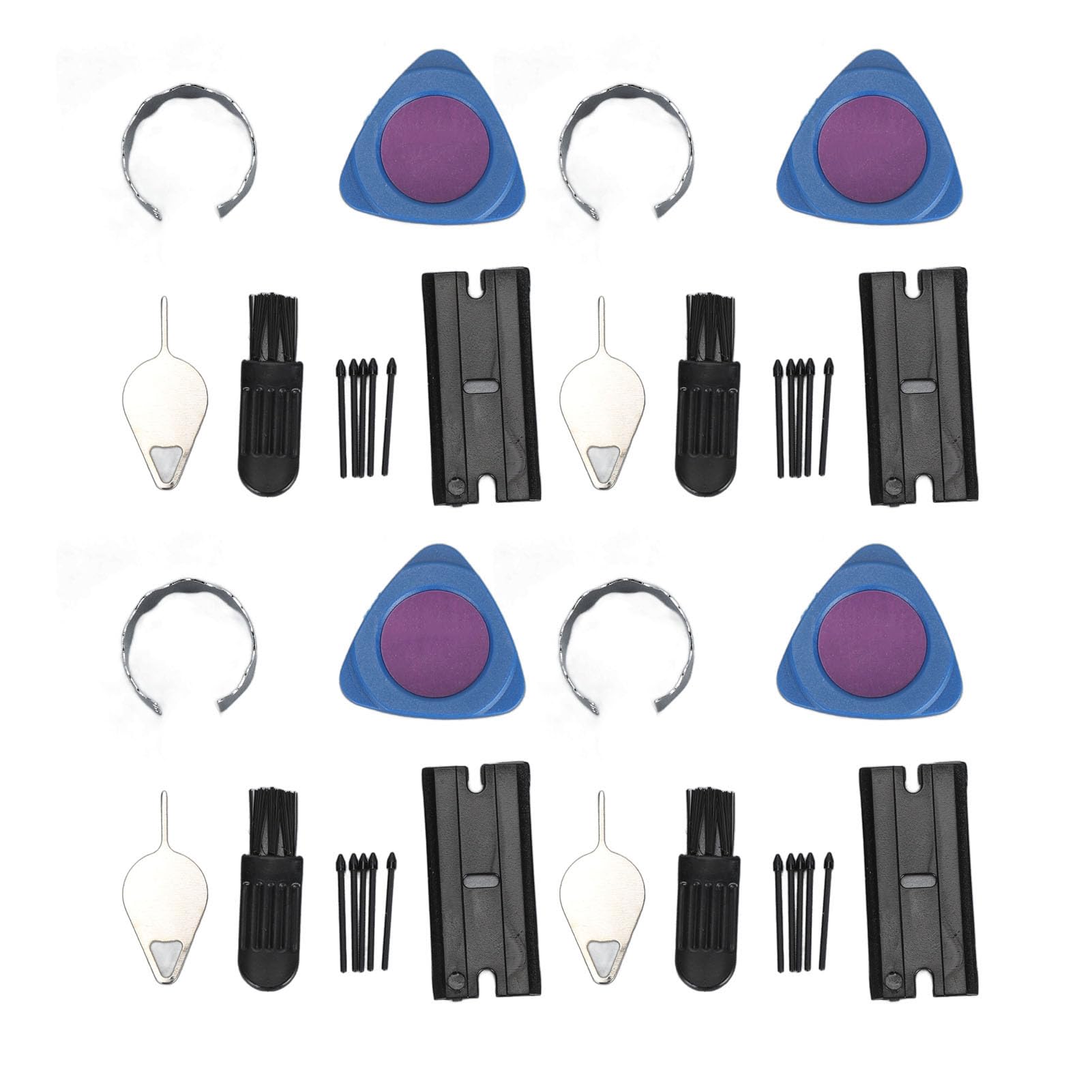 4 Sets Vervangende Stylus Punten Voor Tab S9/S9+/S9 Ultra/S9 FE – S Pen Tips & Gereedschap (Zwart/Grijs) 4 miniatura