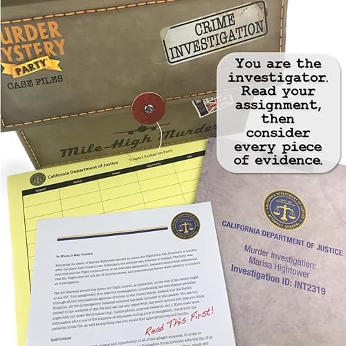 Miniatura 7 de Murder Mystery Party Archivos de casos Mile High Murder para 1 o más jugadores de 14 años en adelante