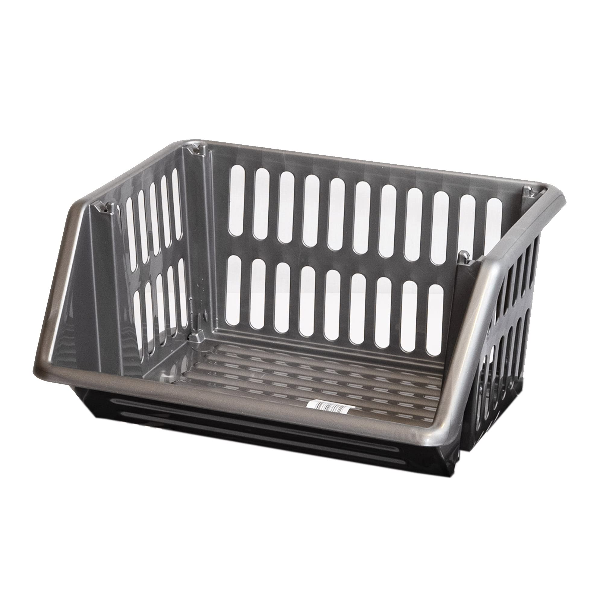 Fruit Vegetable Storage Rack Baskets Multifunction Basket for Kitchen Bathroom Living Room (Grey, 1 Rack)