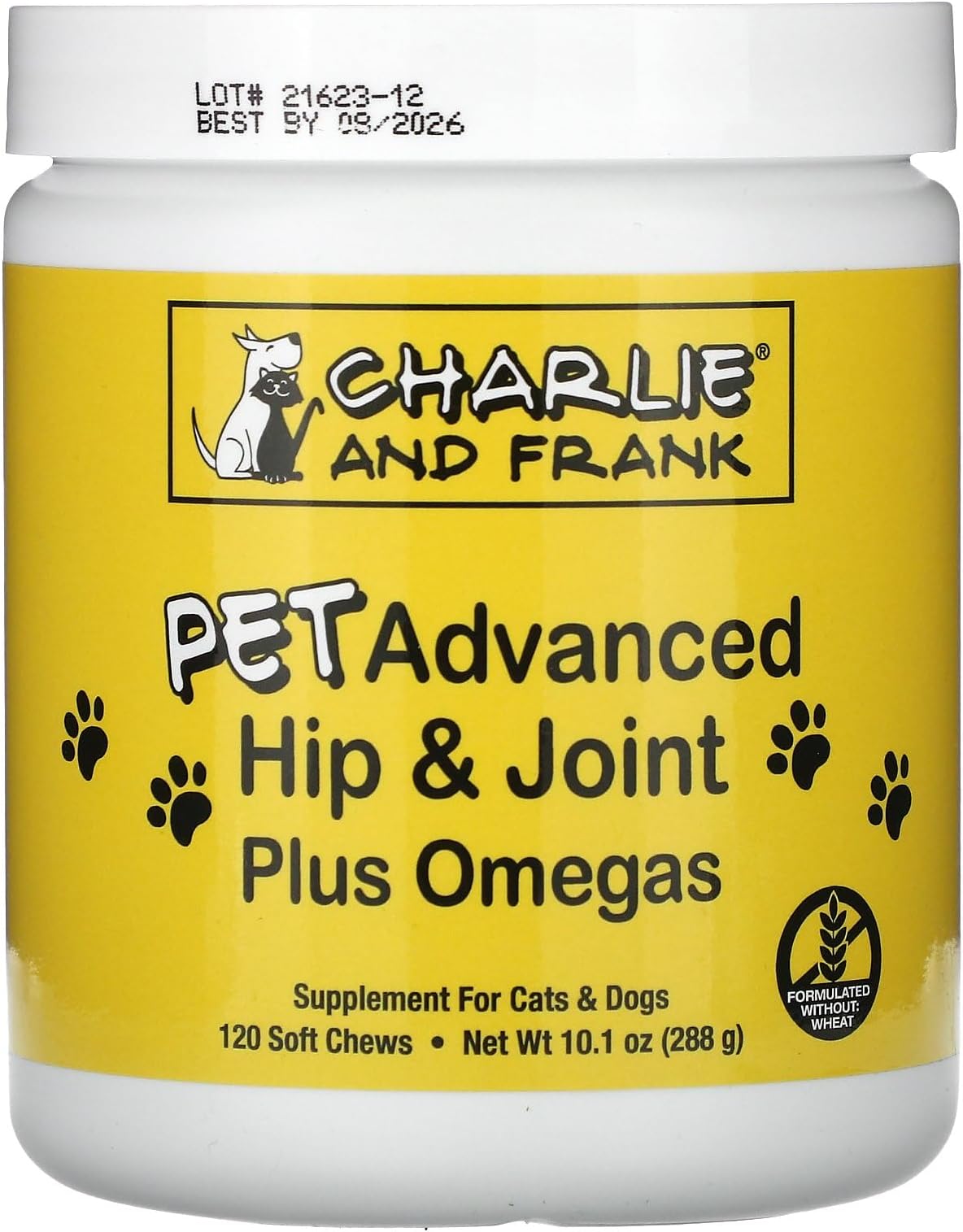 Charlie & Frank Pet Advanced Hip & Joint Plus Omegas 120 Soft Chews