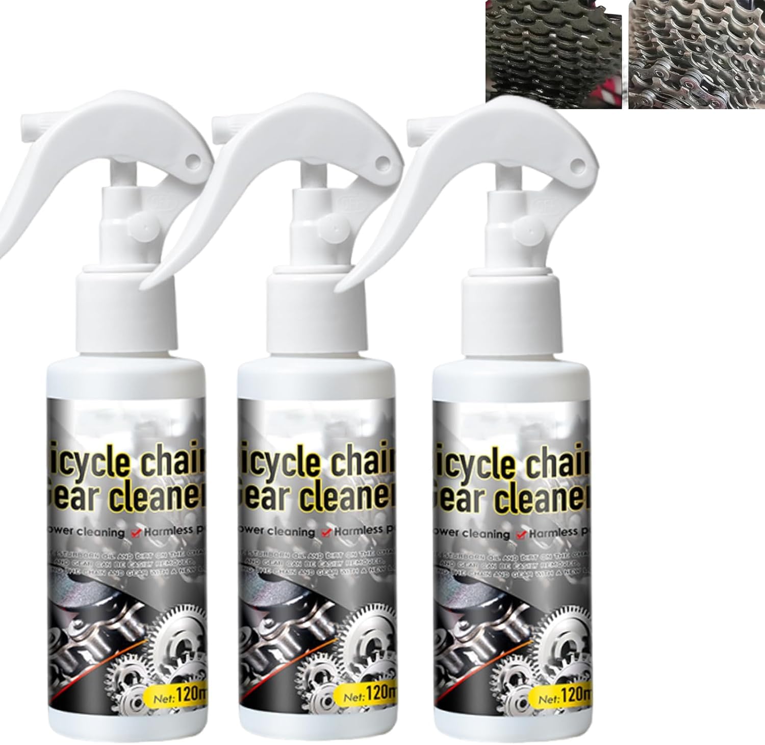 Quatrel Deep-Cleaning & Rust-Resistant Bicycle Chain Cleaner,Bike Chain Degreaser,Bicycle Cleaning Spray,Safe on All Surfaces and Suitable for All Types of Bike (2)