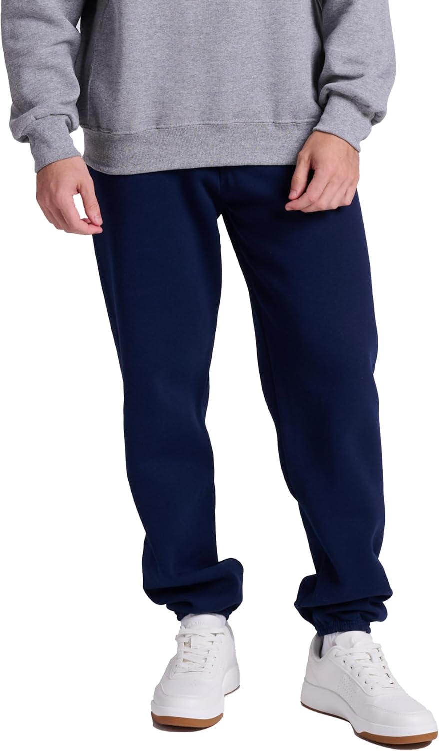 Russell Athletic Men's Dri Power Fleece Elastic Bottom Sweatpants, Relaxed Fit, Moisture Wicking, with or Without Pockets