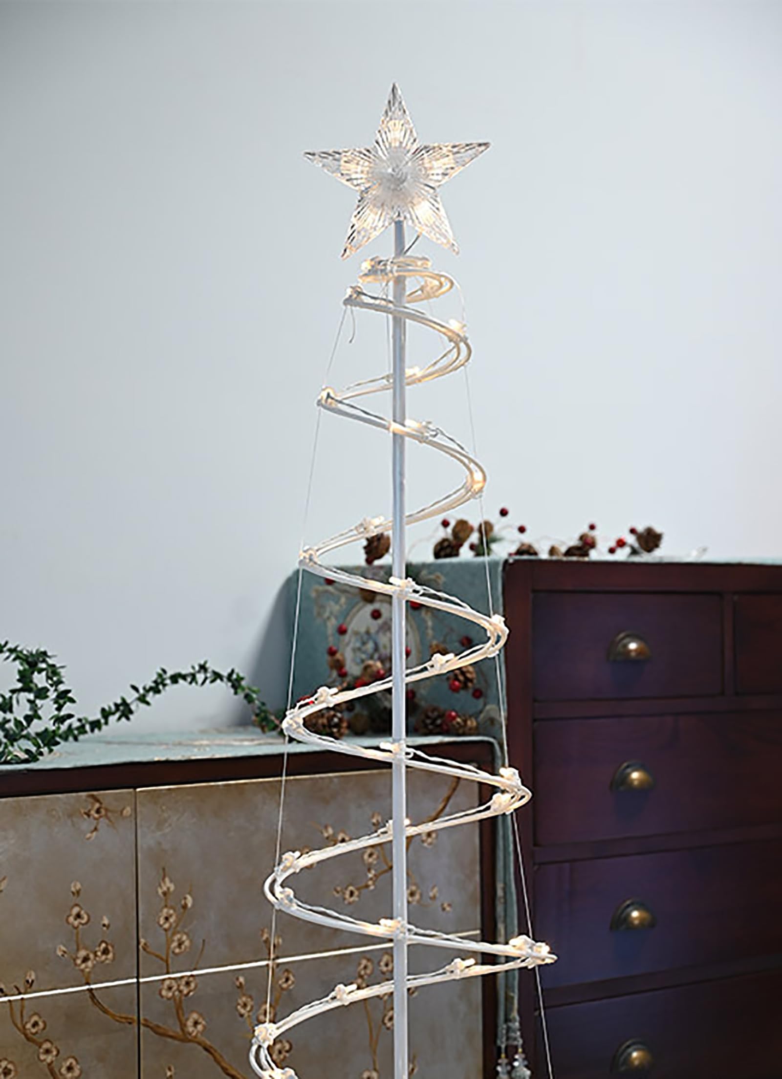 Amazon.co.jp: クリスマスツリー LEDツリー 150cm スパイラルツリー