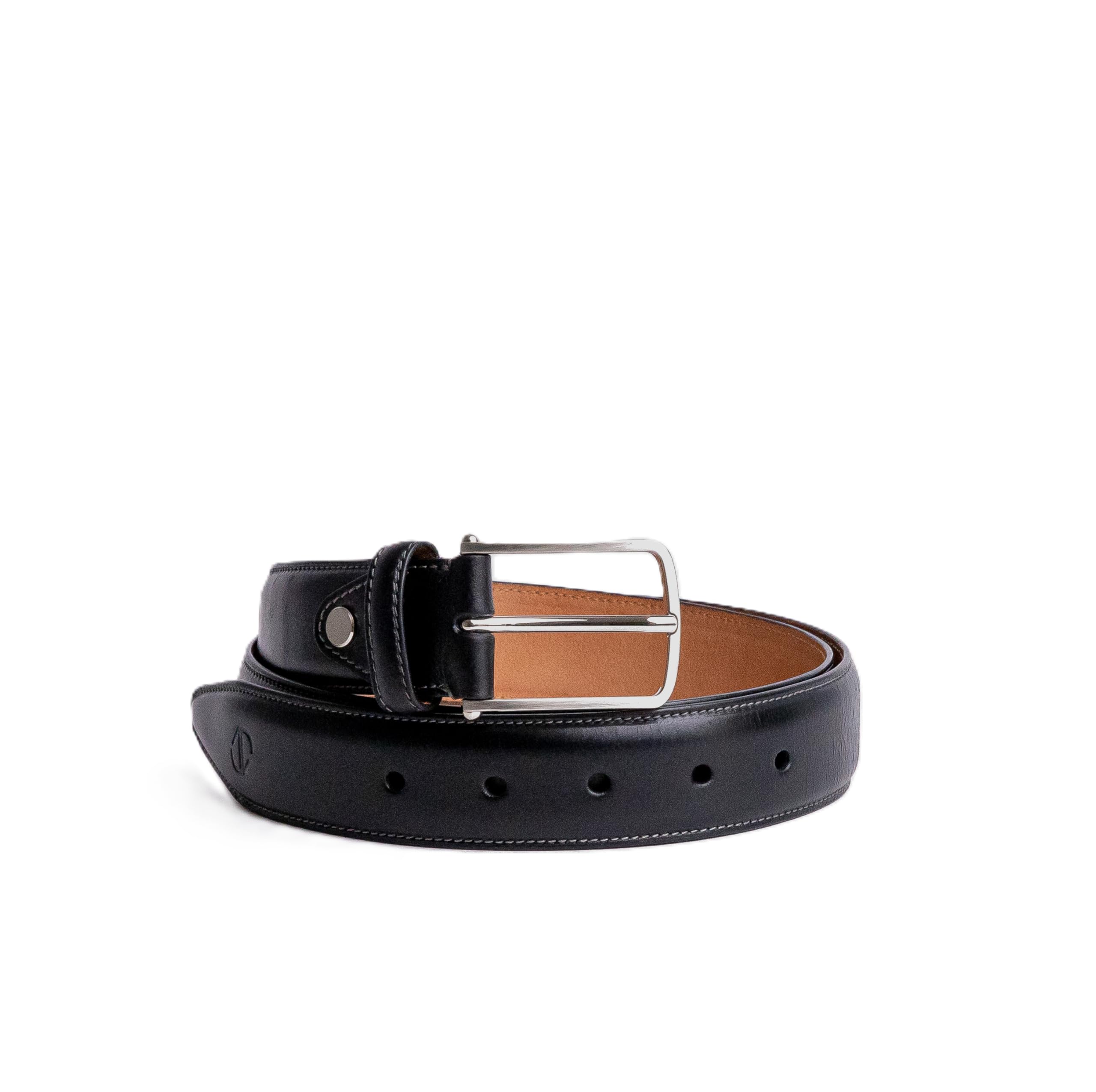 james aston Amadeo Men's Spanish Full Grain Vegetable Tanned Leather 35 mm Plain Dress Belt, for any occasion-picture-35