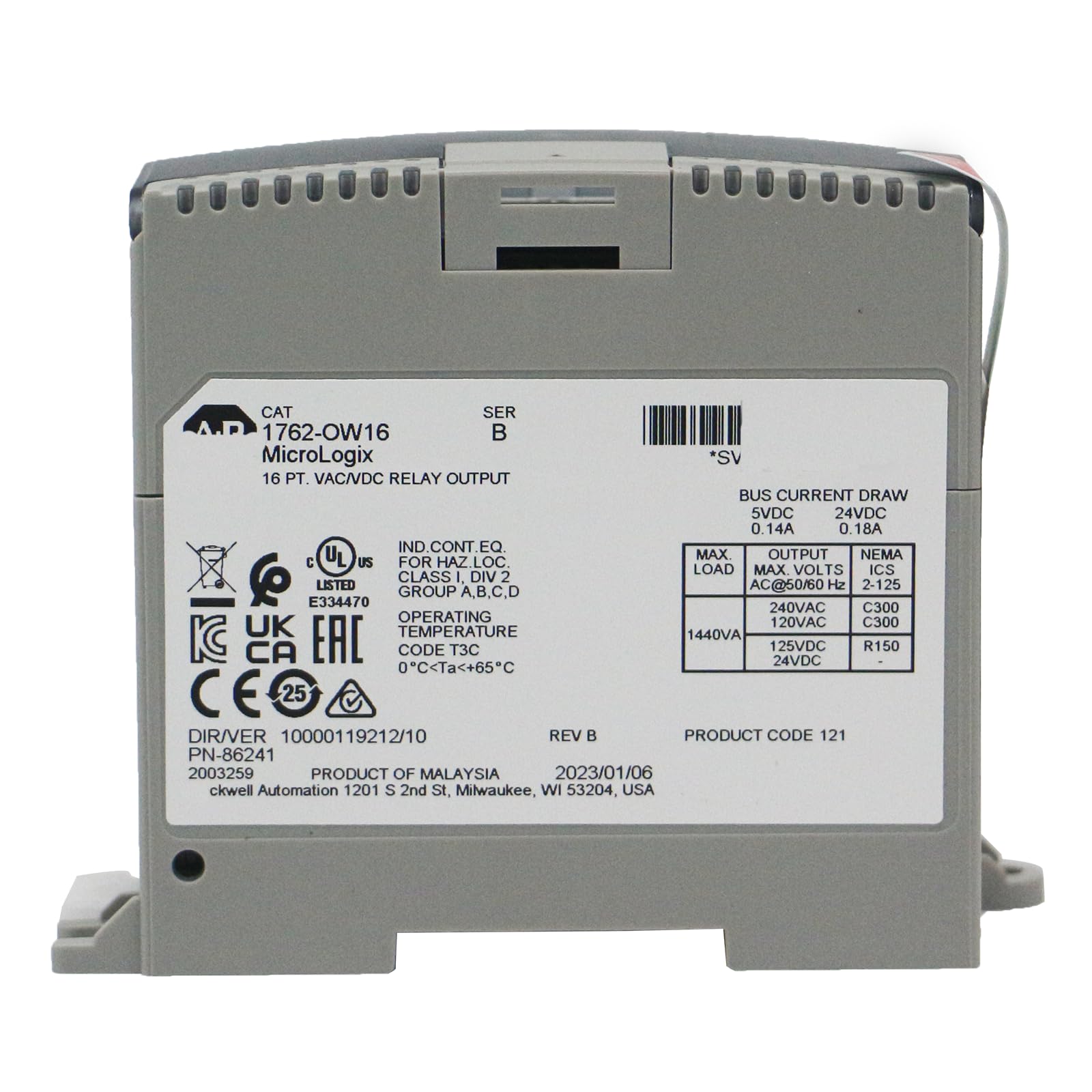 JUAL Allen-Bradley 1762-OW16 JUAL Allen-Bradley 1762-OW16