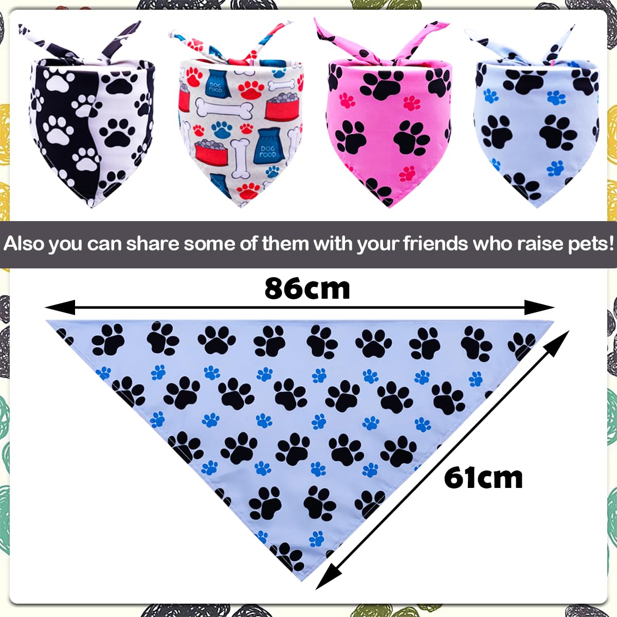 Bandana Per Cani 'Grande Fratello', In Cotone, Triangolare, Regolabile - Per Cani Piccoli E Medi, Feste, Foto, Regalo Divertente