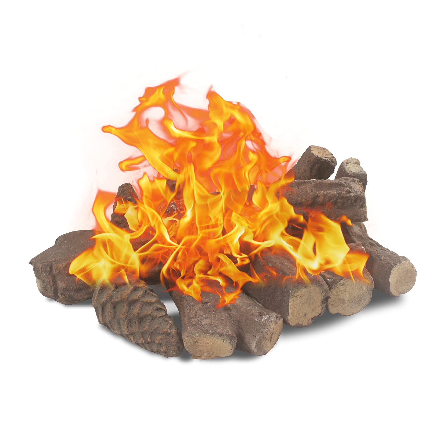 Mr.Ton 10 Piece Gas Fireplace Logs, Ceramic Logs, Artificial Firewood logs  for All Types Fire Pit- Gas, Insert, Ventless, Vented, Electric, Small :  Amazon.ca: Tools u0026 Home Improvement