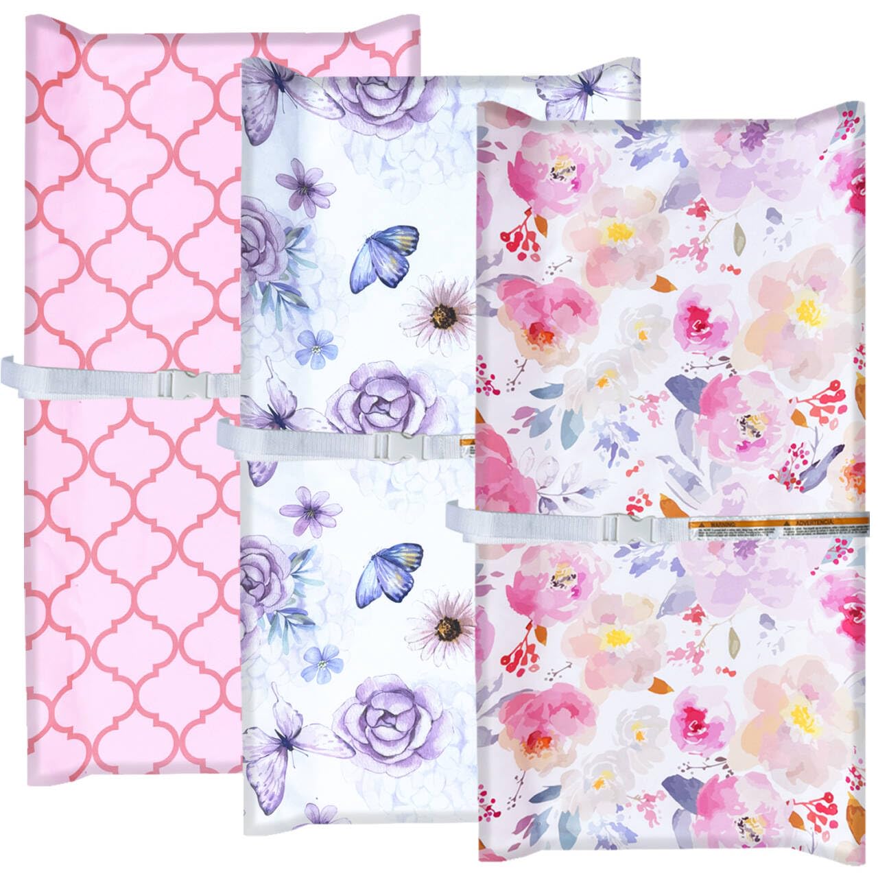 AMROSE 3 Pack Changing Pad Covers - changing table pads and covers | Mubboo