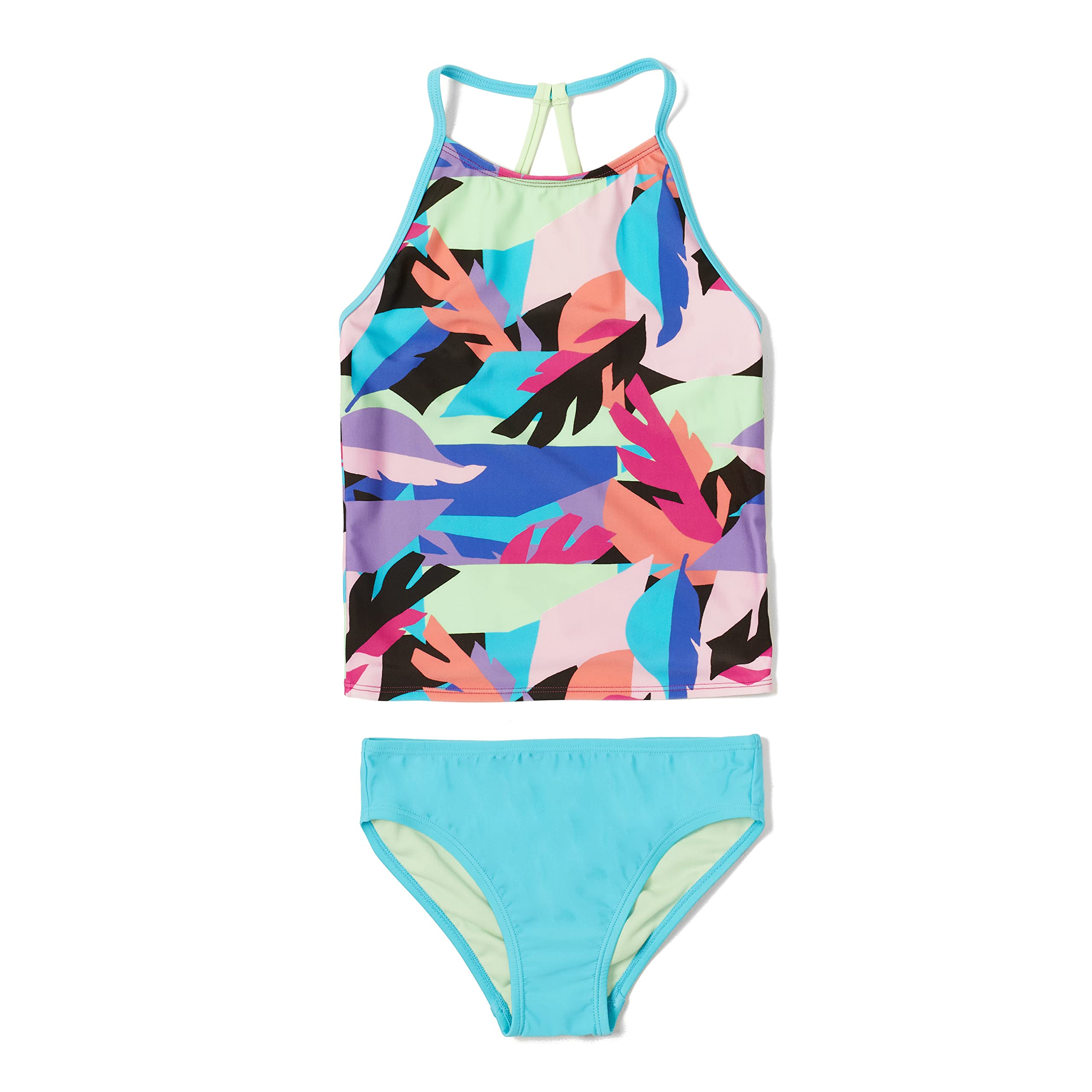 Speedo Swimsuit Two Piece Tankini Thin Strap Traje de baño de Dos Piezas para Niñas