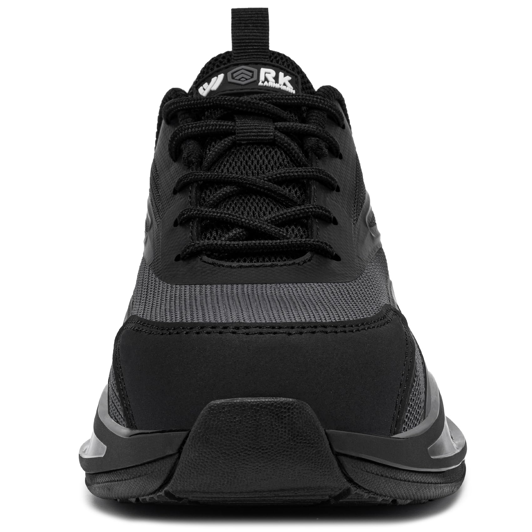 LARNMERN Zapatos de Seguridad Mujer Zapatillas de Seguridad Amortiguación Ligeros Comodidad Transpirabilidad Moda Zapatos de Trabajo(Gris,38.5EU)