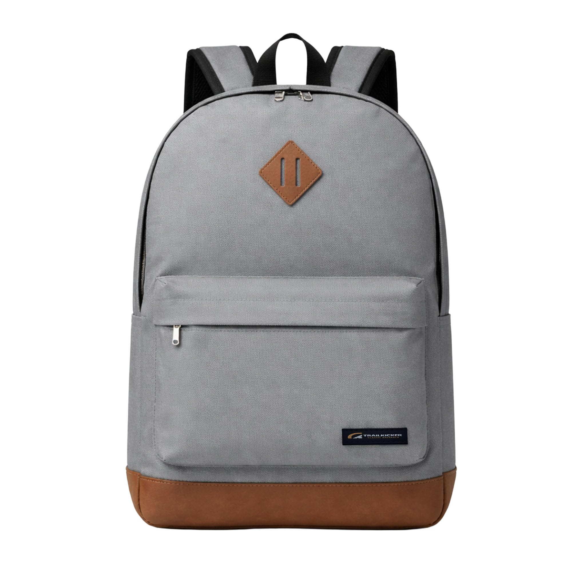 TRAILKICKER Travel Backpack, 17 Inch Laptop Backpack, Water Resistant College Bookbag, Large Capacity Computer Backpacks (Gray)