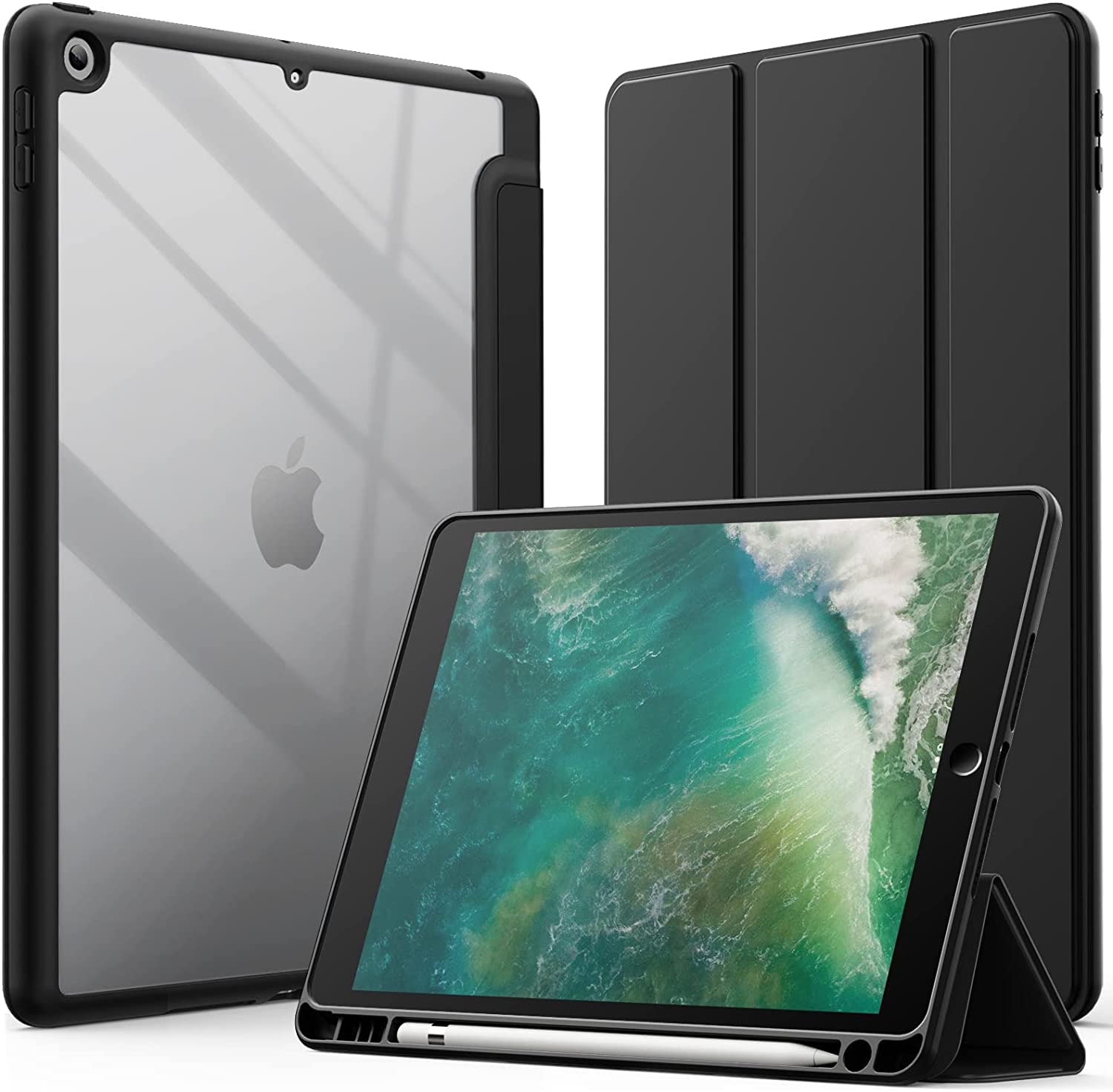 See full amazon price history chart for ProElite Smart Flip Case Cover for Apple iPad 9.7 inch 2018/2017 5th 6th Generation, Clear Soft Back with Pencil Holder, Black ProElite Smart Flip Case Cover for Apple iPad 9.7 inch 2018/2017 5th 6th Generation, Clear Soft Back with Pencil Holder, Black (B0BLJYQKQF) Amazon Price History, Amazon Price Tracker