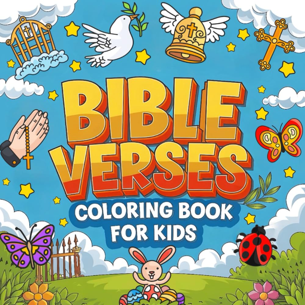 Bible Verses Coloring Book: 50 Simple and Faith-Based Christian Coloring Pages with Verses