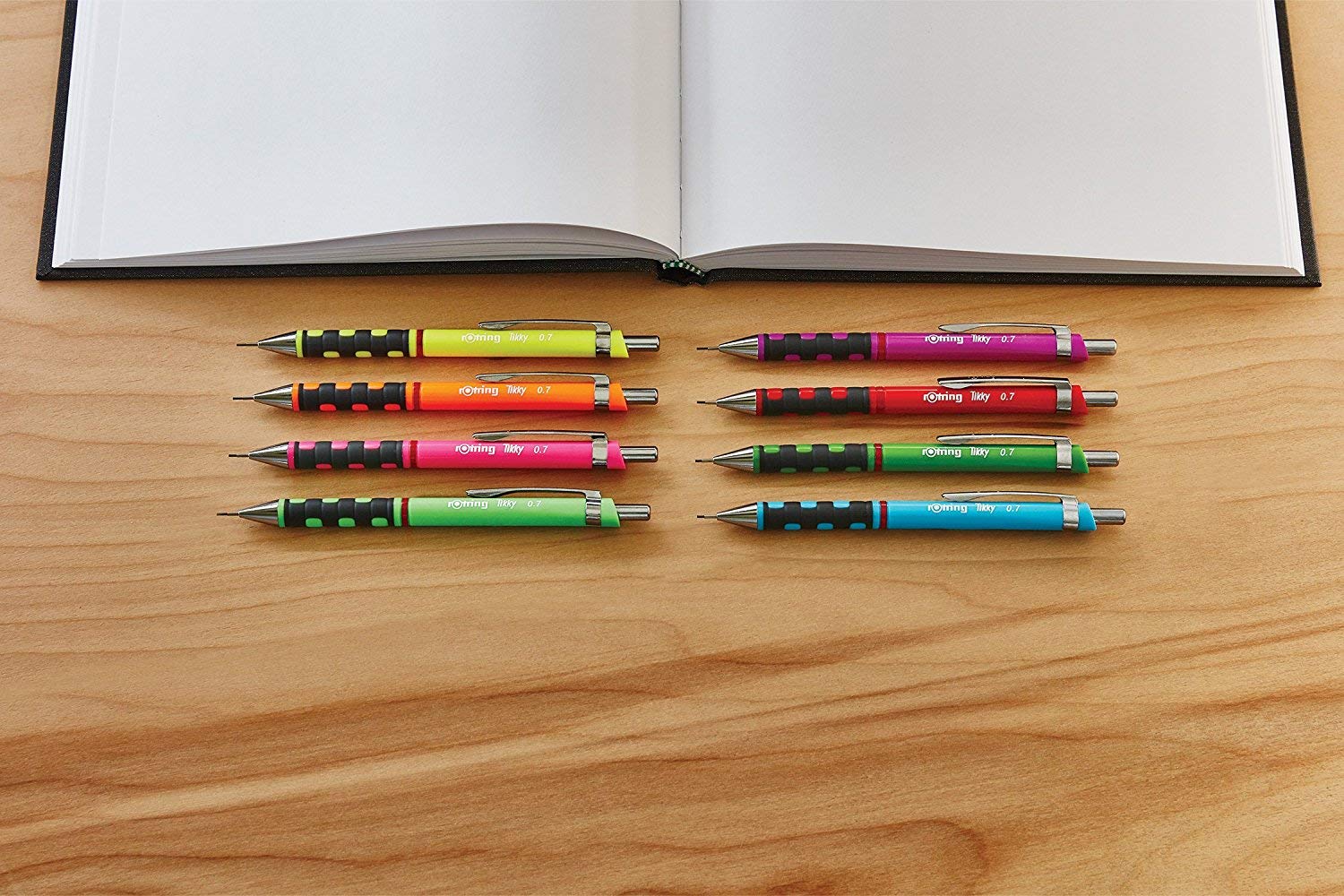 rOtring Tikky - Portaminas HB de 0,70 mm, azul claro, caja de 12