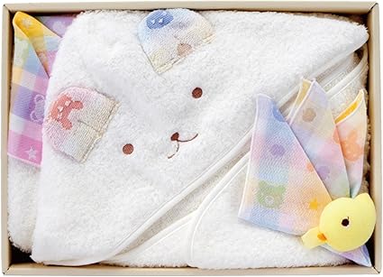 Amazon 赤ちゃんの城 ギフトセット カラフル バスタオルローブ オフホワイト ギフトセット ベビー マタニティ 通販