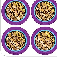 Vista 2 de Willy Wonka and The Chocolate Factory Logo Planner Calendario Scrapbooking Craft Pegatinas