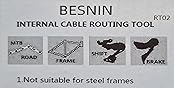 BESNIN Bike Cable Routing Tool Internal Cable Routing Kit Bike Frame ...
